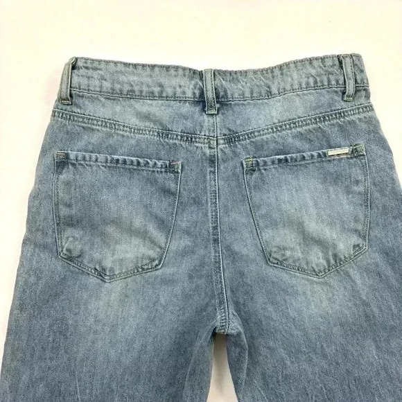 Insane Gene High Waist “Mom” Distress Cutout Hem Tapered Ankle Jeans Size 5/26 - Picture 8 of 15